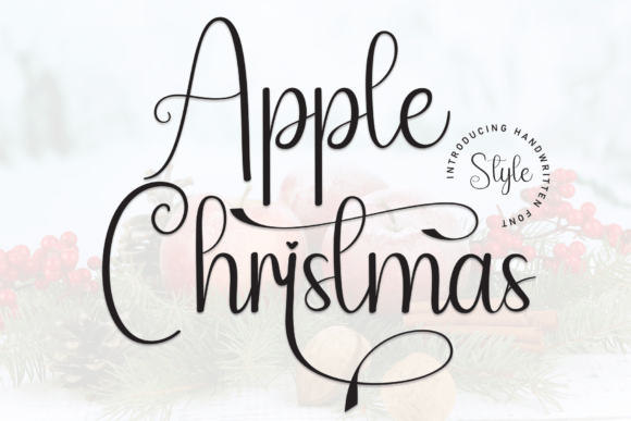 Apple Christmas: A Sweet Handwritten Font for Digital Branding