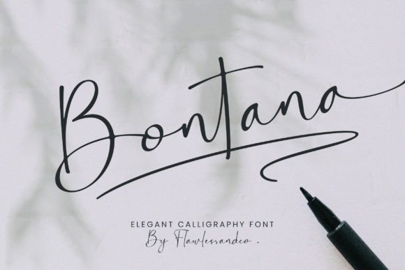 Bontana: Elevating Editorial Design with Timeless Calligraphy