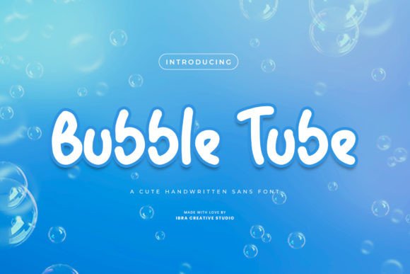 Bubble Tube: A Playful Font for Handmade Labels, Invitations & More