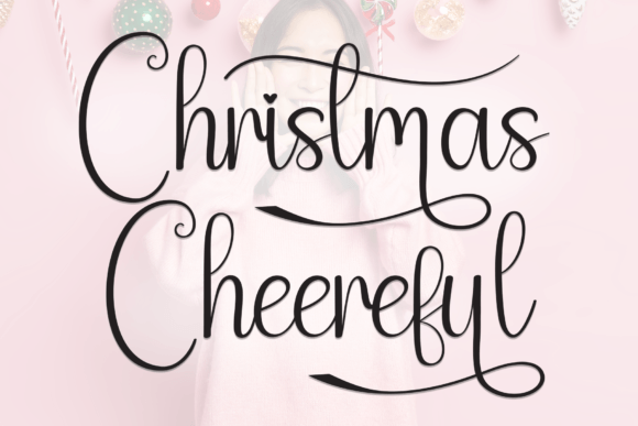 Christmas Cheereful Font: A Sweet Addition to Digital Design Projects