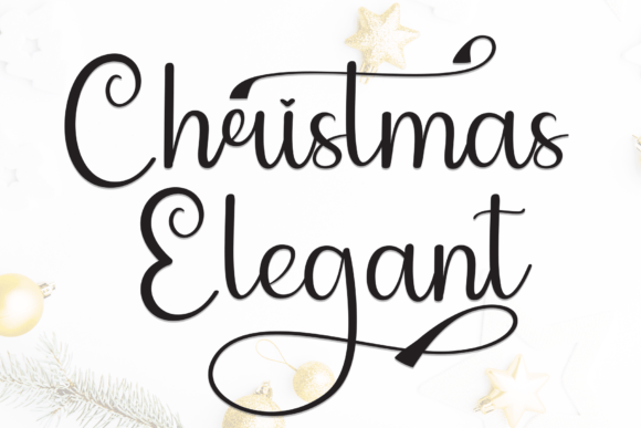 Christmas Elegant: A Sweet Handwritten Font for Festive Branding Projects