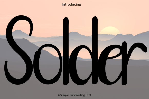Enhance Your Brand with the Solder Handwritten Font