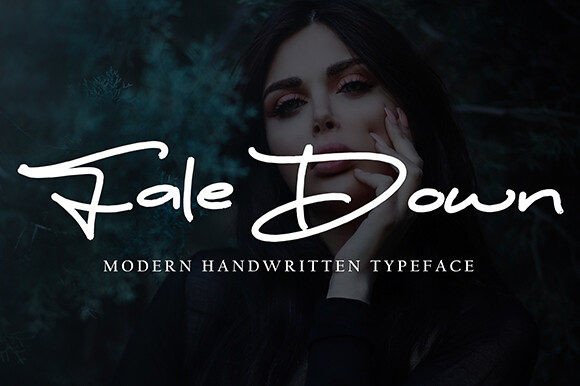 Fale Down: A Script Font That Elevates Your Editorial Design