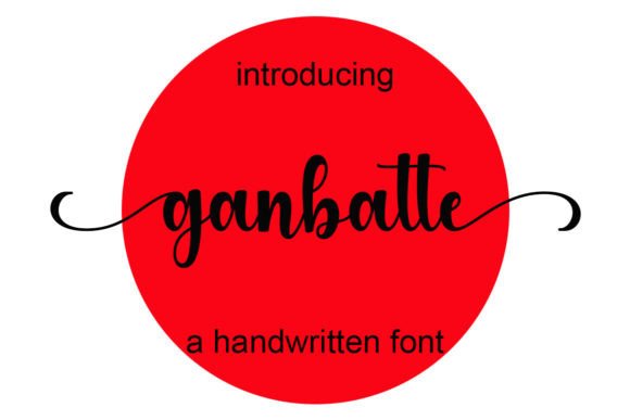 Ganbatte: A Whimsical Script Font for Thoughtful Editorial Design