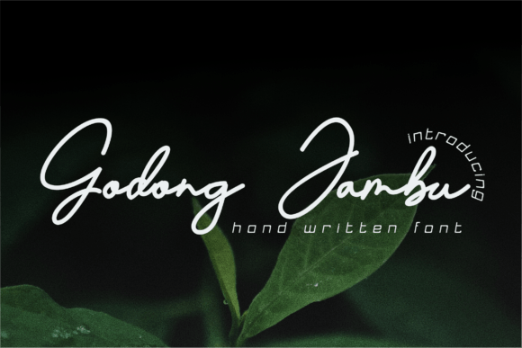 Godong Jambu: A Playful Handwritten Font for Editorial Design and Digital Publishing
