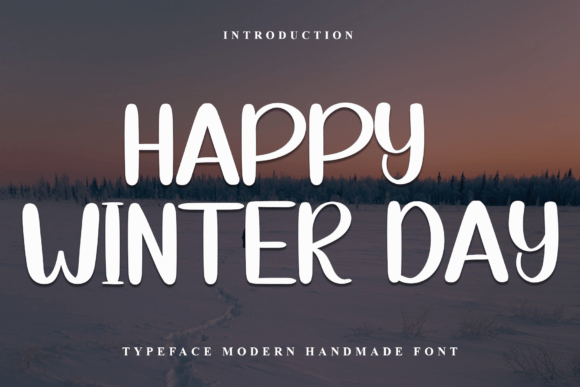 Happy Winter Day: A Festive Font for Crafty Holiday Projects