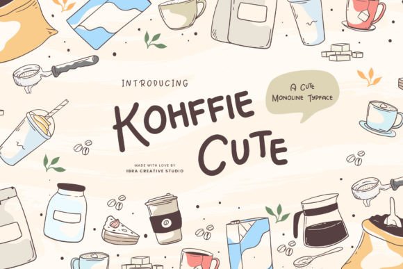 Kohffie Cute: A Charming Monoline Typeface for Modern Web Design