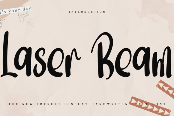 Laser Beam: A Playful Handwritten Font for Editorial Design