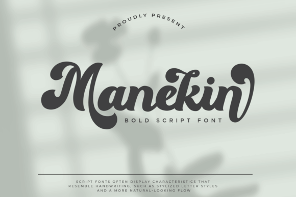 Manekin: A Bold Script Font That Elevates Small Business Branding