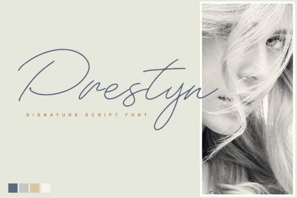 Prestyn: A Delicate Script Font for Editorial Elegance
