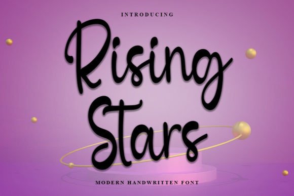 Rising Stars: A Script Font That Elevates Digital Branding and Campaign Visuals