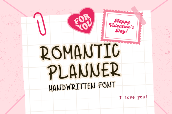 Romantic Planner: A Handwritten Font for Editorial Design and Reader Engagement
