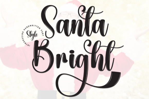 Santa Bright: A Festive Script Font for Creative Branding Projects