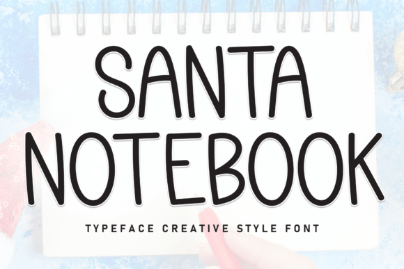 Santa Notebook: A Sweet Handwritten Font for Web Designers
