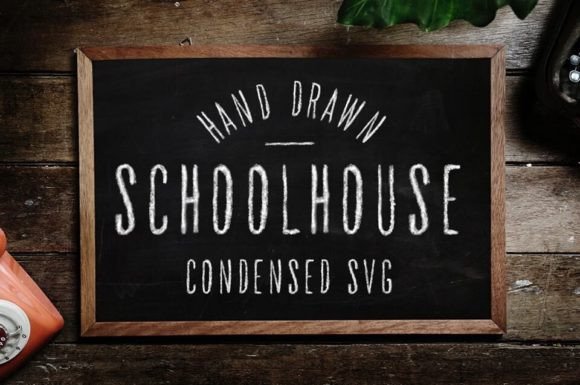 Schoolhouse: A Charming Chalkboard-Inspired Font for Crafters and Makers