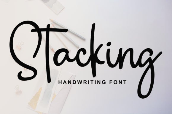 Stacking: The Elegant Script Font That Elevates Digital Marketing Design