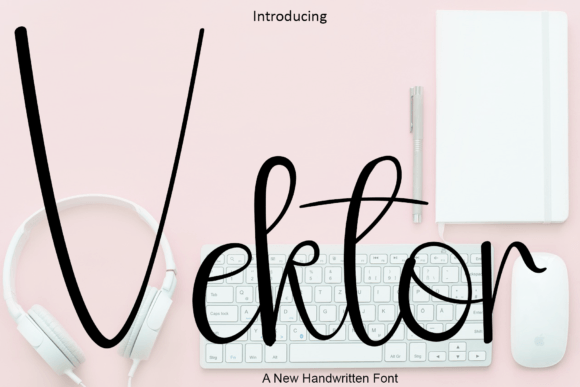 Vektor: A Modern Handwritten Font for Elegant Web Design