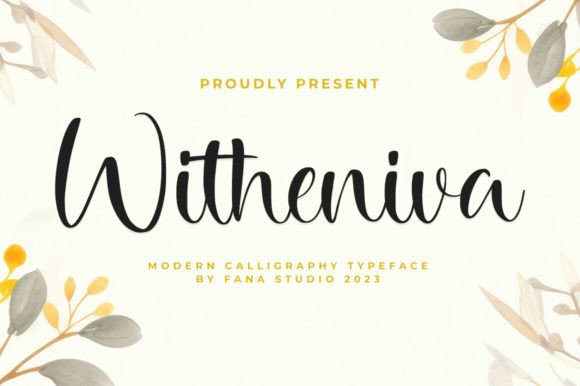 Witheniva: A Script Font for Elegant Editorial Design